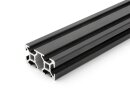 Aluminium profiel zwart 20x40 L B type sleuf 6 licht alu  600mm