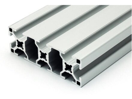 Profilo in alluminio 30x90 L asola tipo B 8 chiaro argento  100mm
