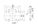 Flange for ISO cylinders, ISO FA / FB 32