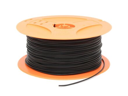 Cable H05V-K, negro, 0,75 mm2, anillo, longitud 2 metros