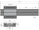 aluminium rail linéaire LSV composite 6-48 - 2998mm
