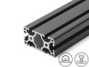Aluminiumprofiel zwart 30x60L I-Type Groef 6, 1,68kg/m,...