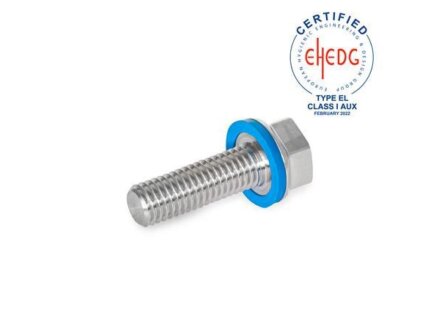 Stainless steel screws Hygienic Design, low head GN1581-M4-12-MT-H