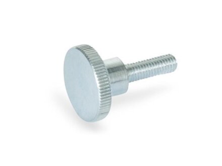 High knurled screws steel, zinc plated GN464-M4-16-ZB