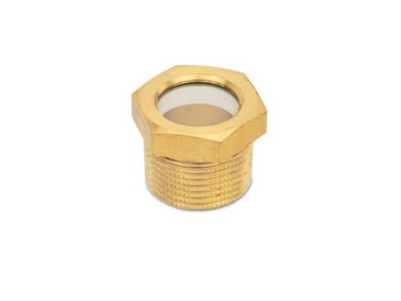 Oil sight glasses with conical thread brass safety glass ESG