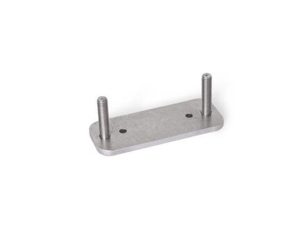 Stainless steel threaded plates with external thread for hinges GN 7241 GN 7243 GN 7247
