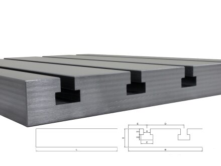 Steel T-slot plate 2020 "Big Block"