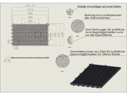 vacuum table VT10060 GR