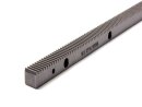 Precision gear rack with helical teeth, hardened and...