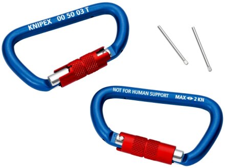 KNIPEX TT material carabiner (2x)