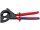 KNIPEX 95 32 315 A Kabelschneider (Ratschenprinzip) für stahlarmierte Kabel (SWA-Kabel) mit Mehrkomponenten-Hüllen schwarz lackiert 315 mm