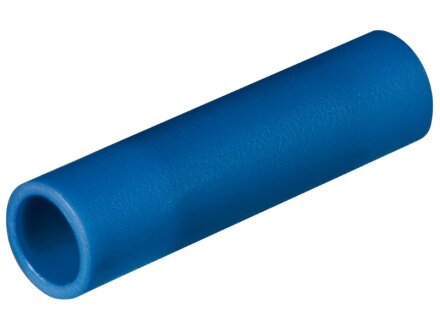 Butt connector isolated blue (100x)