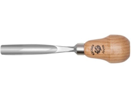 Chip carving chisel with pear handle - 10 mm (item no. 5615010)