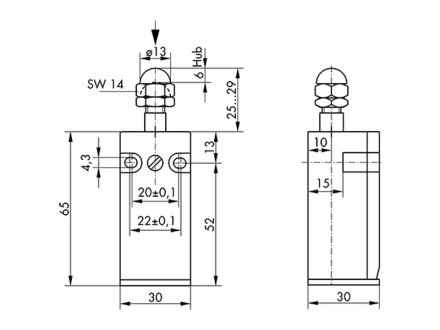 Sensor de final de carrera drylin® E