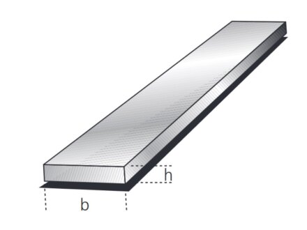 Flachstange 10x3mm Aluminium EN AW-6060 T66 (AlMgSi0,5) 0,085kg/m, Zuschnitt 50-6000mm