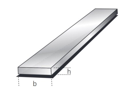 Flachstange 40x20mm Aluminium EN AW-6060 T66 (AlMgSi0,5) 2,28kg/m, Zuschnitt 50-6000mm