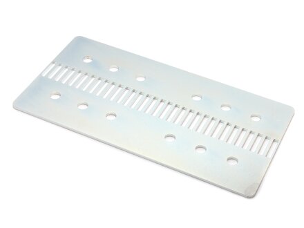 Carrier plate for toothed belt HTD5M-15mm 80x160, 2mm galvanized steel