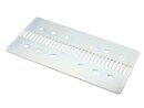 Carrier plate for toothed belt HTD5M-15mm 80x160, 2mm galvanized steel