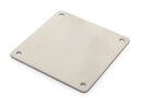 Cover plate for cable duct 80x80, aluminum 2mm, lasered...