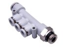 Fittings - GPKD10-803 Male reducer triple branch fitting...