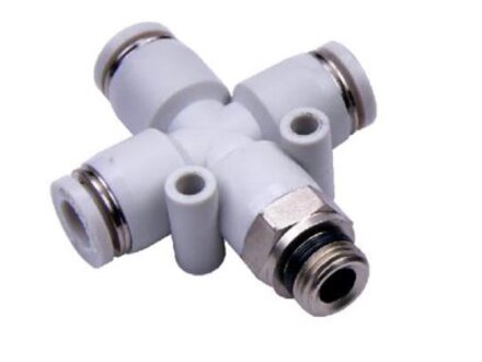 Fittings - GPZB10 Threaded cross fitting (gray) G1/4