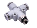 Fittings - GPZB10 Threaded cross fitting (gray) G1/2