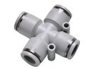 Fittings - GPZG10-8 Different diameter cross fitting (black)