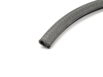 Kantenschutz Profil 1,0-2,0 mm schwarz, PVC mit Stahlgerüst RoHS