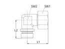 Winkel-Einschraubverschraubung, M12x1,5a., Rohr-A-Ø8, Stahl verz.