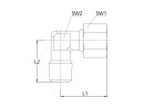 Winkel-Einschraubverschraubung, NPT 1/4 a., Rohr-Ø12, Stahl verz.