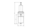 Edelstahl-Filterregler 1.4404, rücksteuerbar, G 1/4, 1,0 - 17 bar