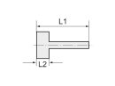 Aufschraubschlauchtülle, G 3/8, für Schlauch LW 10 mm, SW 19, MS