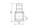 Druckregler variobloc, inkl. Manometer, BG 2, G 1, 0,5 - 10 bar