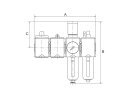 Wartungsstation SAFETY FUTURA, KH-AV-2-tlg.-WE, HA, BG 2, G 3/8