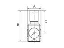 Präzisionsdruckregler FUTURA, mit Mano, BG 2, G 1/2, 0,5-16 bar
