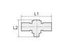 T-Steckverschraubung click-clock, drehbar, M5 a.,...