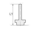 Gewinde-Stecknippel, R 1/4 a. , Stecknippel 10 mm, ES 1.4404