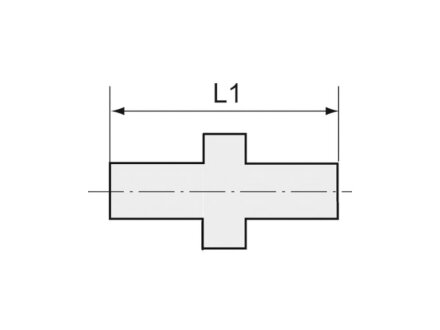 Doppelgewindenippel red., G 2, G 1, AG, SW 61, ES 1.4408