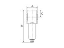 Mikrofilter FUTURA-mini mit PC-Behälter, BG 0, G...