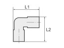 Winkelverbinder POM, für Schlauch-Außen-Ø 4 mm