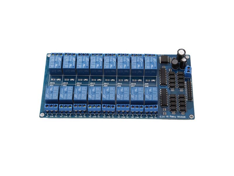 16 channel Relay Control Board / with Optocoupler Protection and a LM,  17,75 €