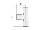 T-Steckverschraubung click-clock, drehbar, G 3/8 außen Ø 12 mm