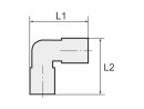 Einsteck-Winkelverbinder POM, Stutzen 6 mm,...