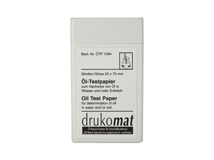 Öl-Testpapier (50 Streifen), für Öl-Wasser-Trenner drukosep