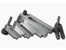 Adjustable cast aluminum fork clamps M6x50x20x10