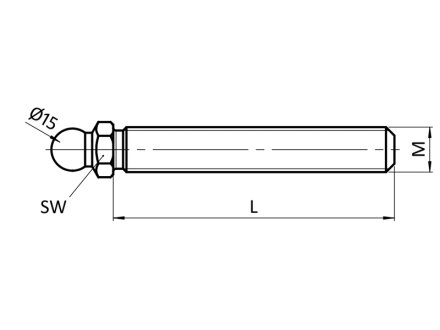 Tige filetée G/GS - longueur 25-3000 mm - acier électro-galvanisé