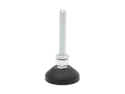 Hinged row 15 PA - threaded rod 14 with ball 15mm, M8x80, wrench size 60mm plate without anti-slip Plate